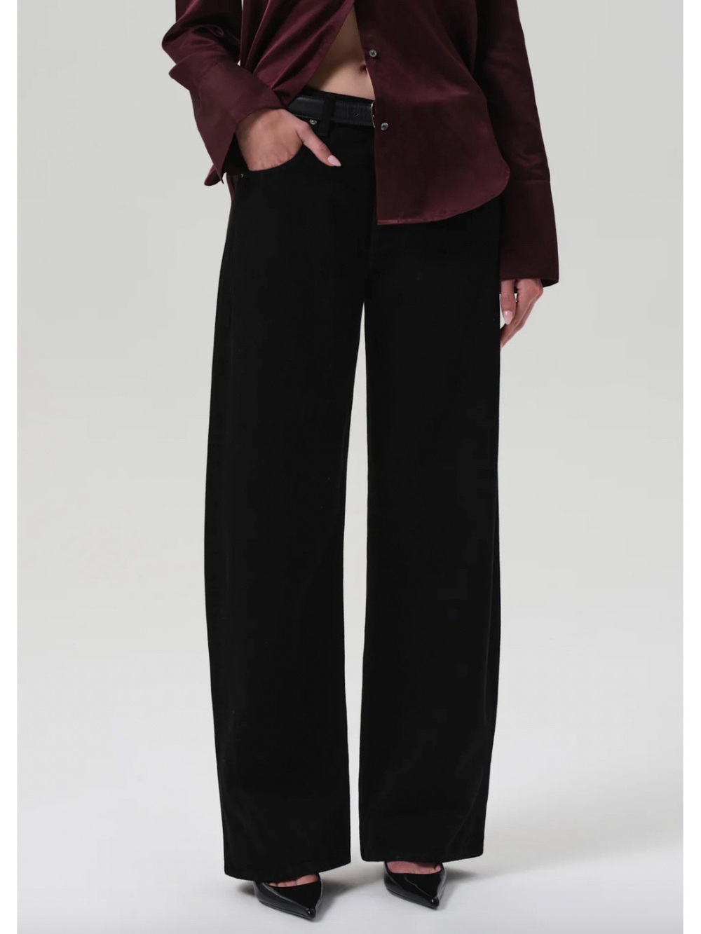Citizens of Humanity Ayla Baggy Jeans Solid Black